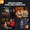 4 Pcs Halloween Skeleton 16" Posable Skeleton Decor, Full Body Posable Joints Halloween Outdoor Skeletons, Halloween Skeletons Decorations Outdoor Indoor, Plastic Hanging Skeleton Decorations